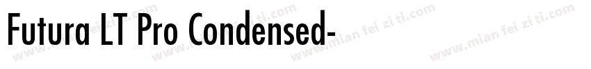 Futura LT Pro Condensed字体转换
